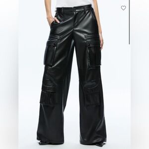 LUIS VEGAN LEATHER CARGO PANT
